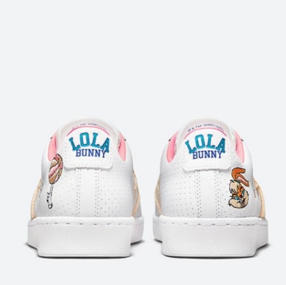 Converse space jam lola bonny shoes size woman 6.5 mens 5 unixe  white and pink - Picture 2 of 13
